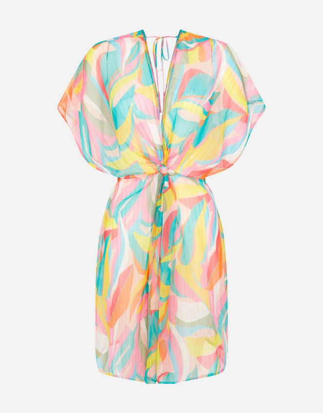 Floral Chiffon Kaftan, Multi (BRIGHTS-MULTI), large