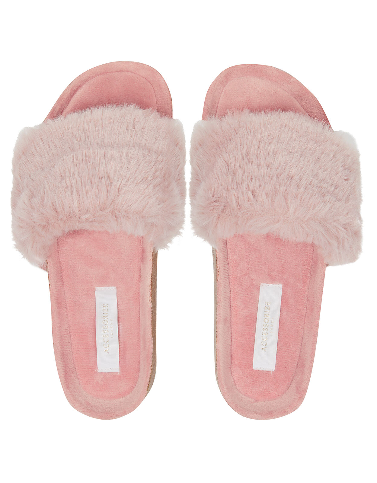 Fake discount fur sliders