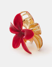 Tropical Flower Enamel Claw Clip, , large