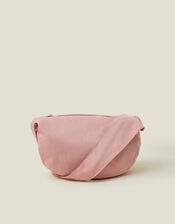 Ruched Strap Sling Bag, Pink (PINK), large