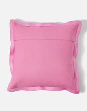Embroidered Wide Edge Cushion Cover, Pink (PINK), large