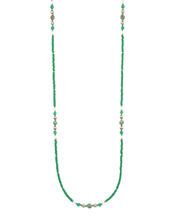 Skinny Beaded Rope Necklace, , large