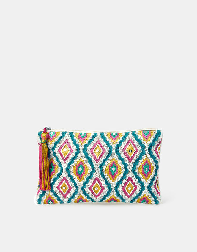 Diamond Embellished Clutch Bag, , large
