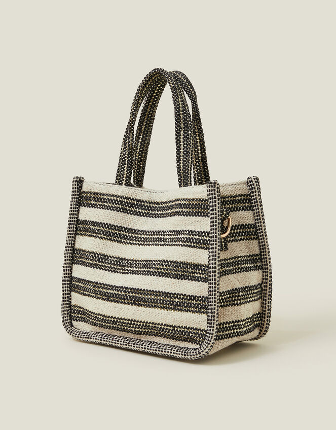 Mini Woven Stripe Handbag, , large