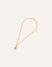 14ct Gold-Plated Labradorite Pendant Rope Chain Necklace, , large