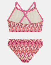 Girls Crochet Bralette Bikini Set, Multi (BRIGHTS MULTI), large