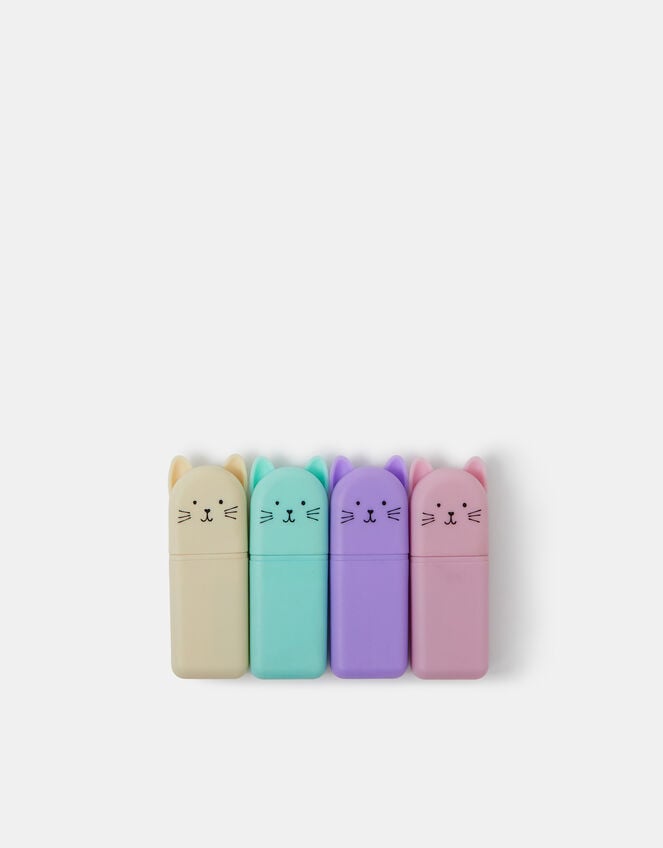 4-Pack Girls Cat Highlighters, , large