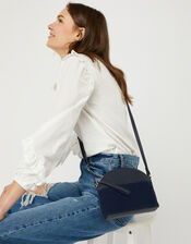 Danie Dome Leather Cross-Body Bag, , large