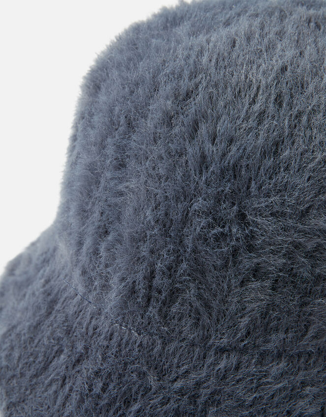 Fluffy Bucket Hat, Grey (GREY), large
