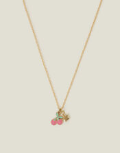 Girls Cherry Pendant Necklace, , large