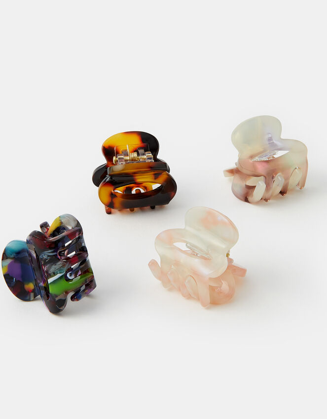 Mini Oval Resin Claw Clips 4 Pack, , large