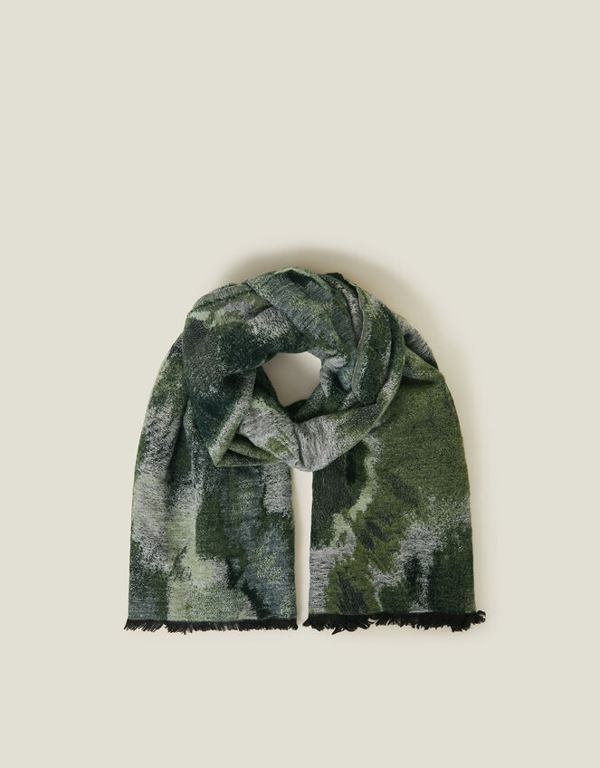 Abstract Woven Blanket Scarf, , large