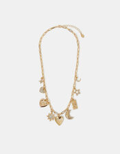 Celestial Charm Necklace Gold, , large