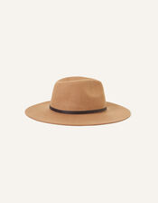 Wool Fedora, Camel (CAMEL), large