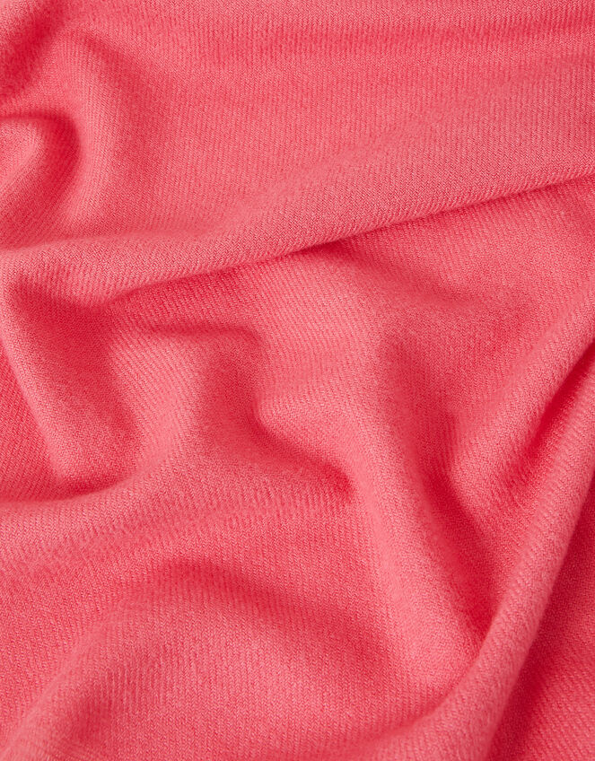 Super-Soft Blanket Scarf, Orange (CORAL), large