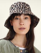 Leopard Print Bucket Hat, , large
