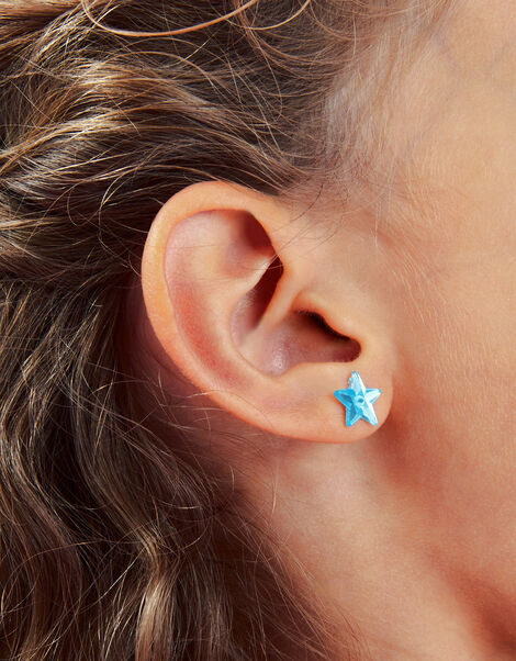 Girls Christmas Stick-On Earrings, , large