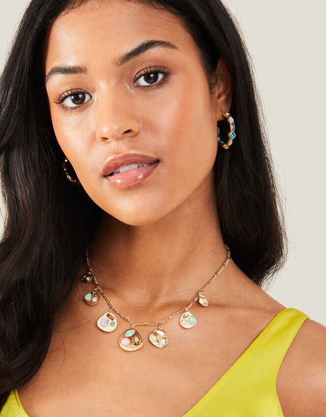 Gem Set Charm Collar Necklace Necklaces Accessorize UK