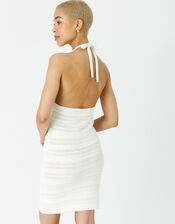 Crochet Mini Dress, Ivory (IVORY), large