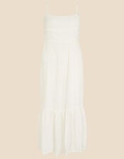 Strappy Bow Back Dress, Ivory (IVORY), large