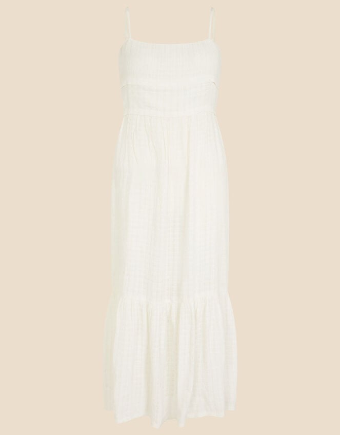 Strappy Bow Back Dress, Ivory (IVORY), large