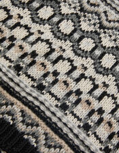 Mono Fairisle Snood, , large