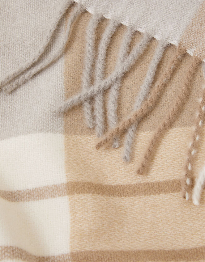 Check Blanket Scarf, , large