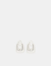 Mini Square Doorknocker Earrings, , large