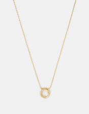 14ct Gold-Plated Knot Pendant Necklace, , large