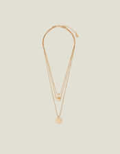 Classic Discs Layered Necklace, , large