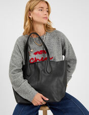 Leather Tote Bag, , large