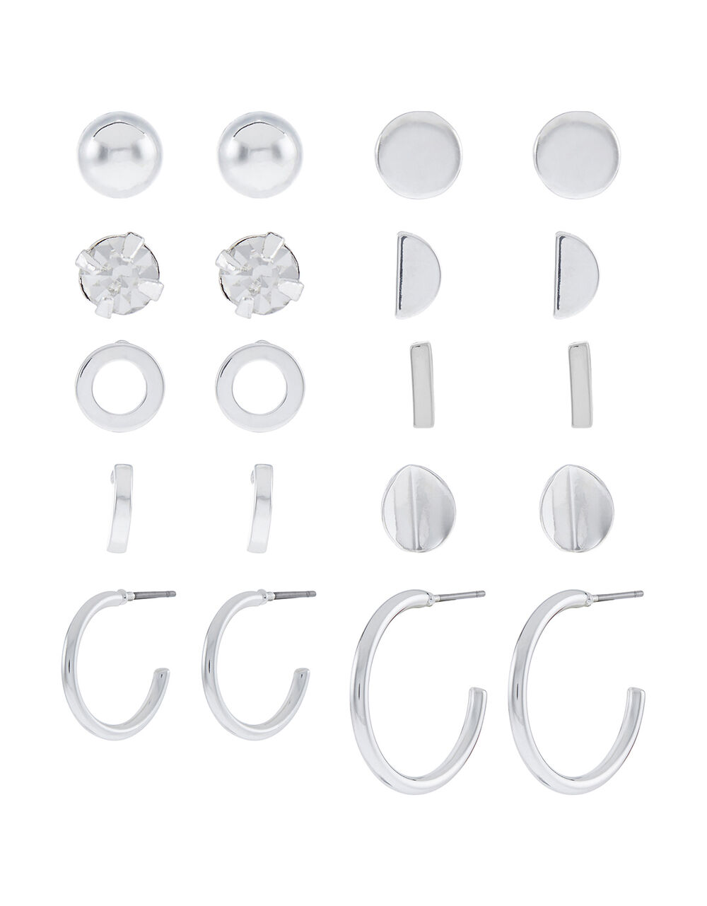 Stud and Hoop Earring Multipack Studs Accessorize UK