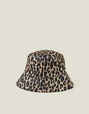 Leopard Print Bucket Hat, , large
