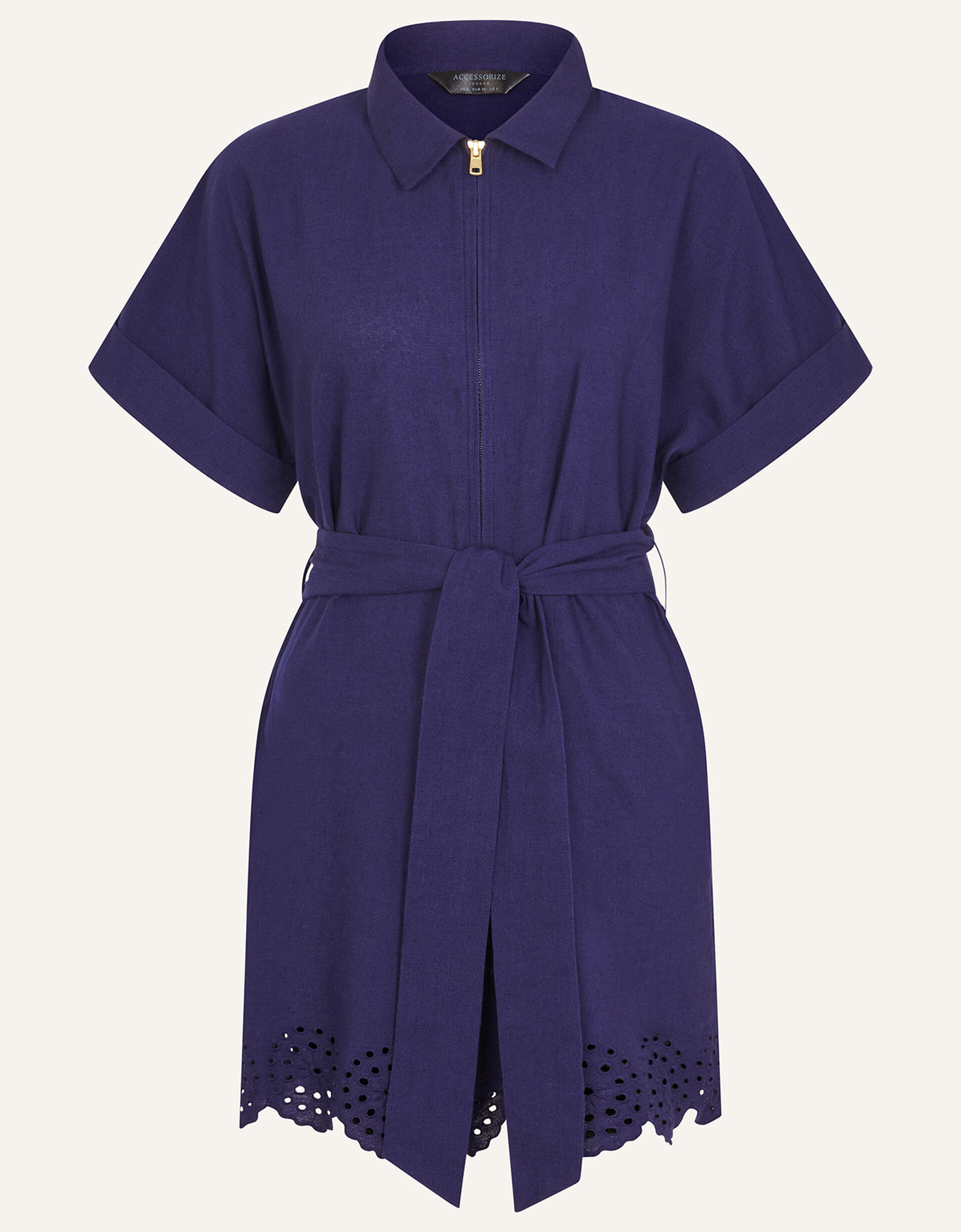 Better Together Halter Denim Playsuit Blue