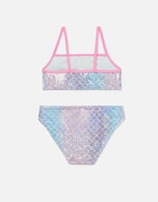 Girls Mermaid Bikini Set, Multi (PASTEL-MULTI), large