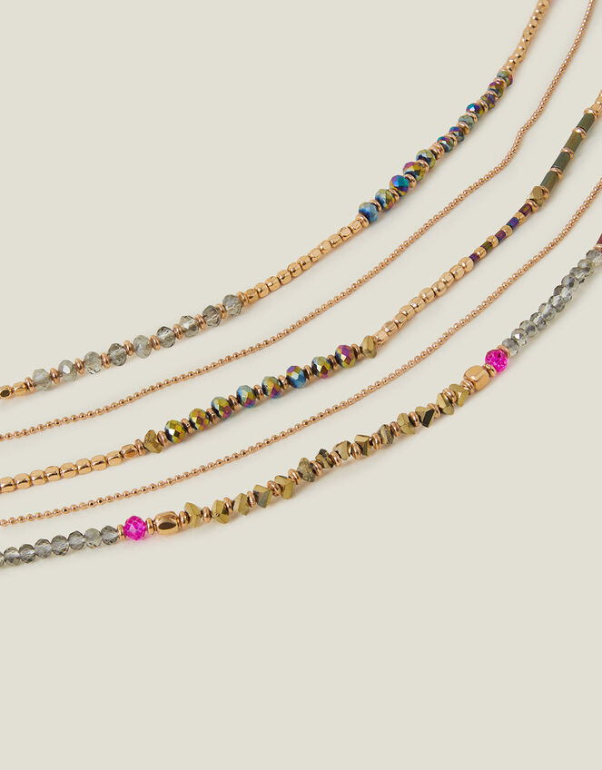 Layered Beaded Necklace, , large