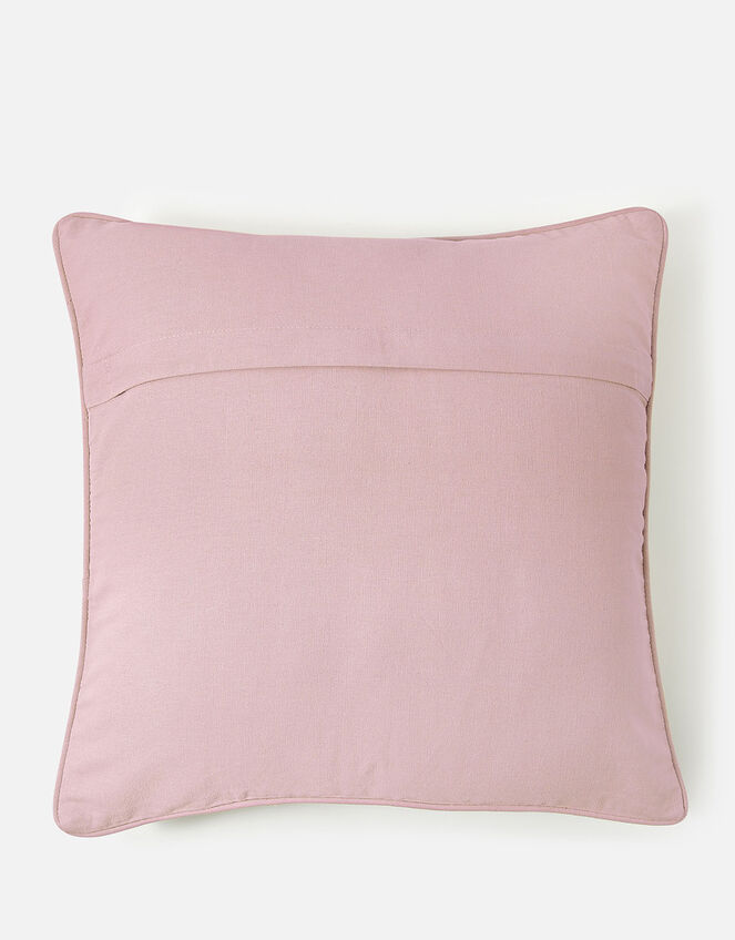 Abstract Leaf Embroidered Cushion Cover, , large