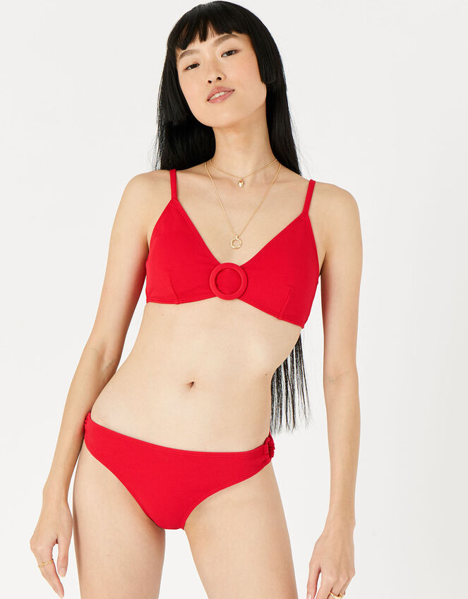 Textured Bikini Briefs, Red (RED), large