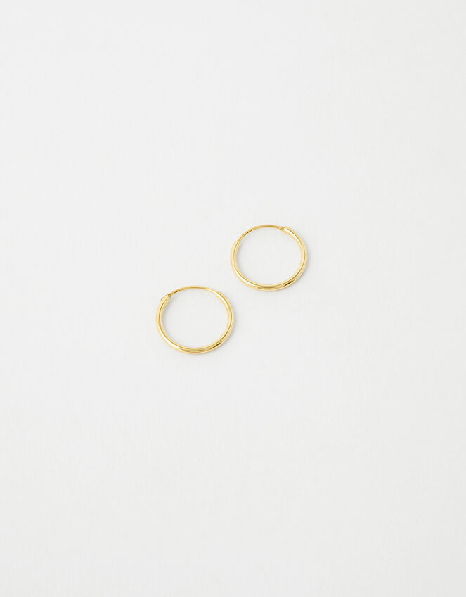 Gold-Plated Sterling Silver Mini Hoops, , large