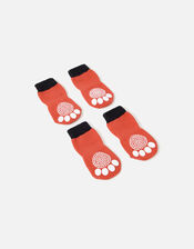 Santa Dog Booties, Red (RED), large