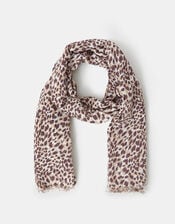 Lightweight Cheetah Print Scarf, , large
