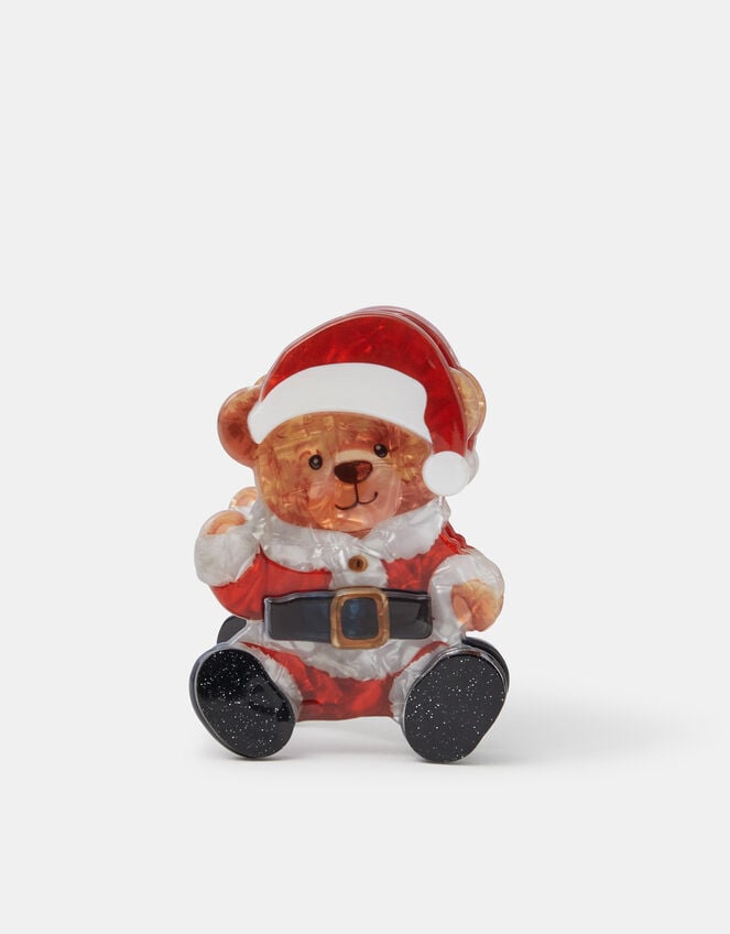 Christmas Teddy Claw Clip, , large