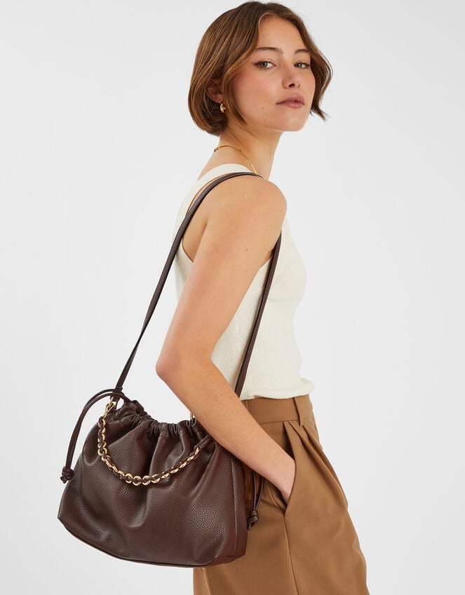 Drawstring Shoulder Bag, , large