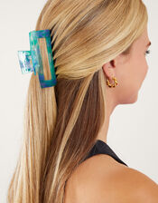 Rectangular Marbled Claw Clip, , large