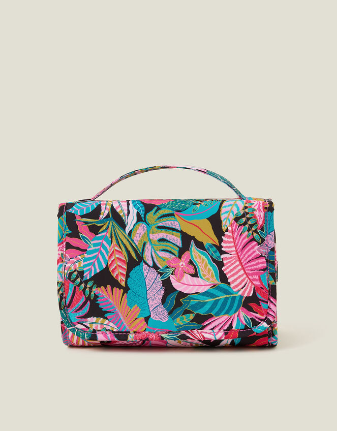 Tropical Print Hanging Travel Wash Bag, , large