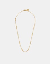 14ct Gold-Plated Cubic Zirconia Collar Necklace, , large