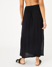Button Skirt in LENZING™ ECOVERO™ , Black (BLACK), large