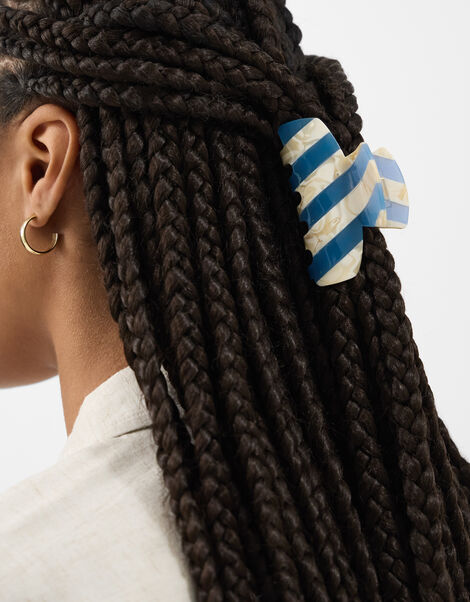 Stripe Marble Claw Clip, , large