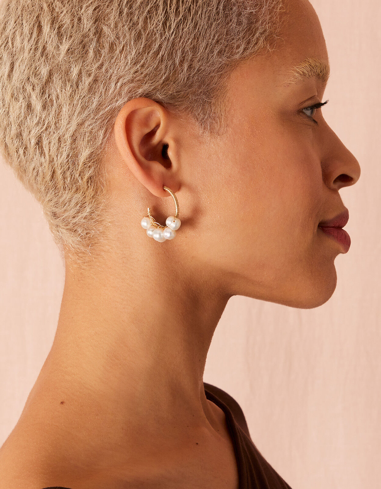 Pearl Hoop Earrings