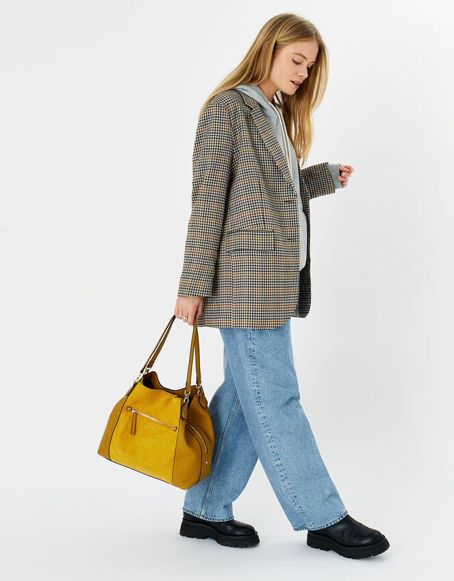 Brooklyn Casual Shoulder Bag, Yellow (OCHRE), large